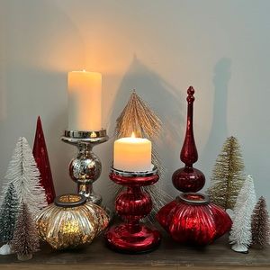 Pier 1 pillar candle holders